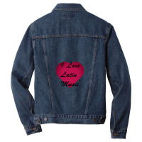 I Love Latin Music Stickers Men Denim Jacket | Artistshot