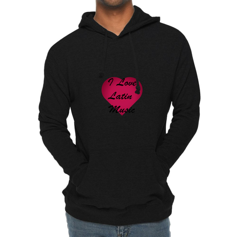 I Love Latin Music Stickers Lightweight Hoodie by GregoryHoneycutt | Artistshot