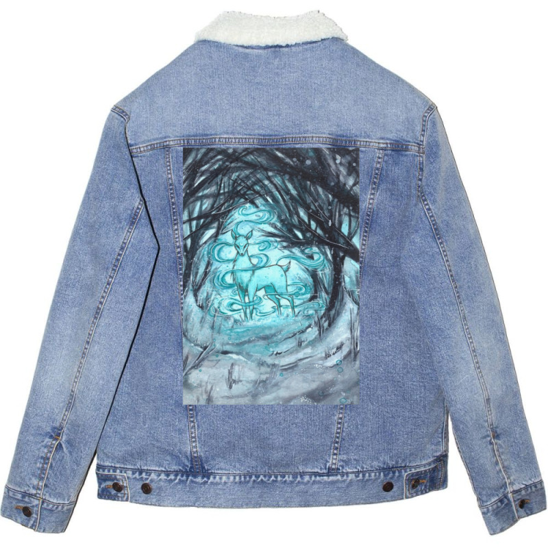 Magical Forest Land Unisex Sherpa-Lined Denim Jacket by maasensabaghd | Artistshot