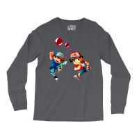 Retro Arcade Pang   Vector Illustration Long Sleeve Shirts | Artistshot