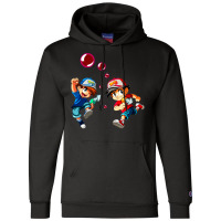 Retro Arcade Pang   Vector Illustration Champion Hoodie | Artistshot