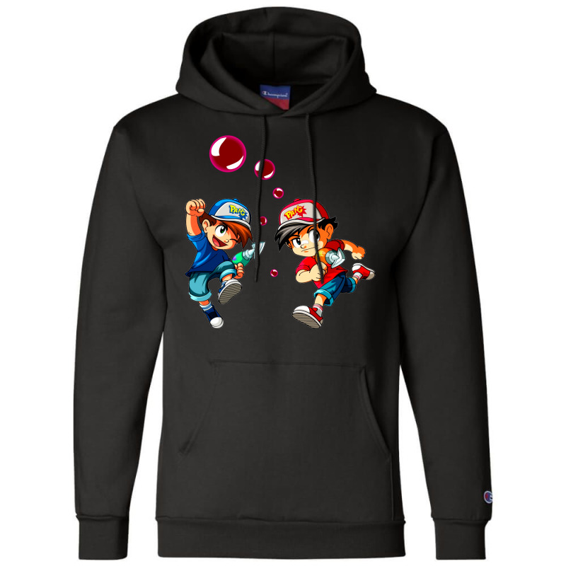 Retro Arcade Pang   Vector Illustration Champion Hoodie | Artistshot