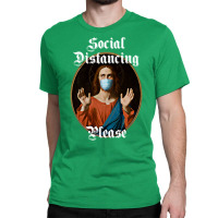 Social Distancing Jesus Classic T-shirt | Artistshot