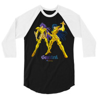 Knights Of The Zodiac   Saga And Kanon Of Gemini 3/4 Sleeve Shirt | Artistshot