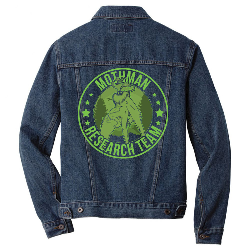 Mothman Hide & Seek Research Team Champion Cryptid Men Denim Jacket by bellaaa | Artistshot