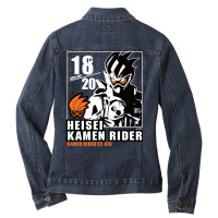 Kamen Rider Ex Aid Heisei Rider Anniversary Long S Ladies Denim Jacket | Artistshot