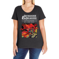 Dungeons & Dragons Vintage Basic Rules Cover Long Ladies Curvy T-shirt | Artistshot