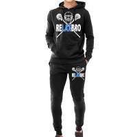 Relax Bro Funny Lacrosse Player Lax Lover Sarcasm Hoodie & Jogger Set | Artistshot