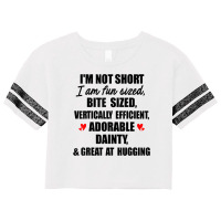 I'm Not Short I Am Fun Sized Bite Sized Vertically Scorecard Crop Tee | Artistshot