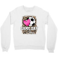 Game Day Soccer Leopard Print Women Girls Soccer T Crewneck Sweatshirt | Artistshot