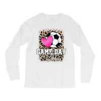 Game Day Soccer Leopard Print Women Girls Soccer T Long Sleeve Shirts | Artistshot