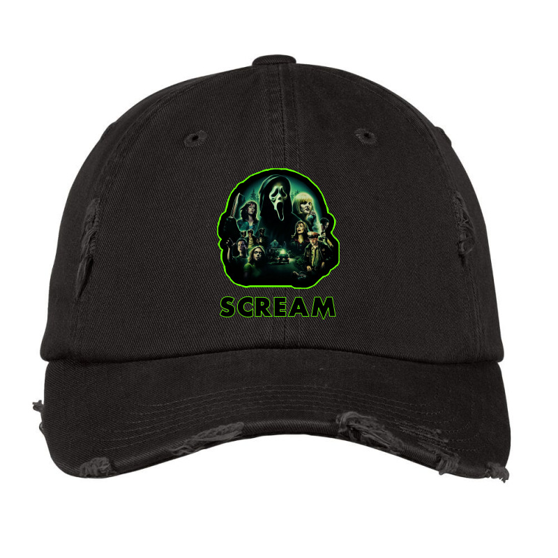 Scream  Green Stab Vintage Cap by tazawiwaimand | Artistshot