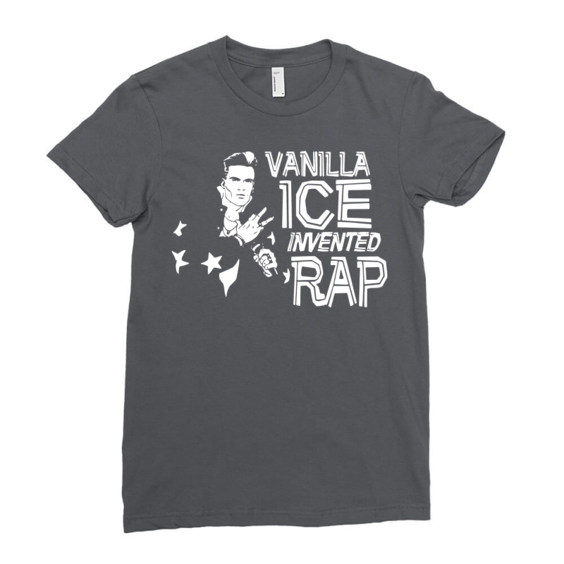 Vanilla Ice Invented Rap Ladies Fitted T-Shirt by mamadoimghrio | Artistshot