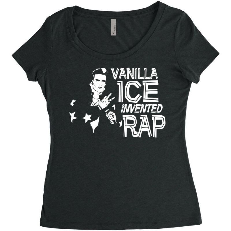 Vanilla Ice Invented Rap Women's Triblend Scoop T-shirt by mamadoimghrio | Artistshot