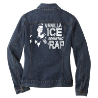 Vanilla Ice Invented Rap Ladies Denim Jacket | Artistshot