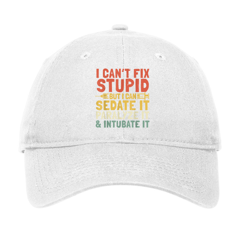 Paramedic Emt Can Sedate And Paralyze Stupid Ems T Adjustable Cap by ryniuga | Artistshot