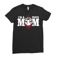 I'm A Proud Soccer Baseball Mom   Combined Sports Ladies Fitted T-shirt | Artistshot