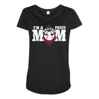 I'm A Proud Soccer Baseball Mom   Combined Sports Maternity Scoop Neck T-shirt | Artistshot