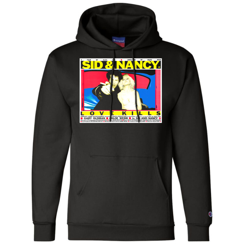 Sid And Nancy Love Kills Champion Hoodie by tazawiwaimand | Artistshot