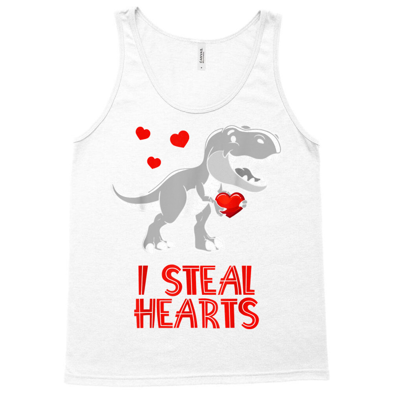 I Steal Hearts Dinosaur Valentines Day For Baby Bo Tank Top | Artistshot