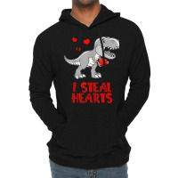 I Steal Hearts Dinosaur Valentines Day For Baby Bo Lightweight Hoodie | Artistshot