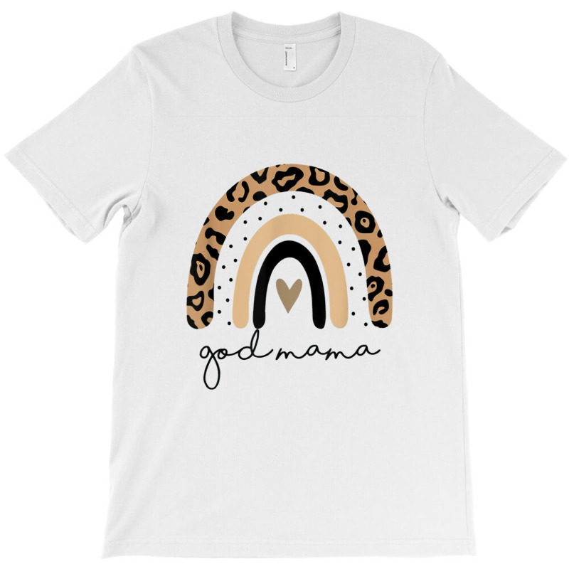 Godmother Rainbow Leopard Lover Proud New Godmothe T-shirt | Artistshot