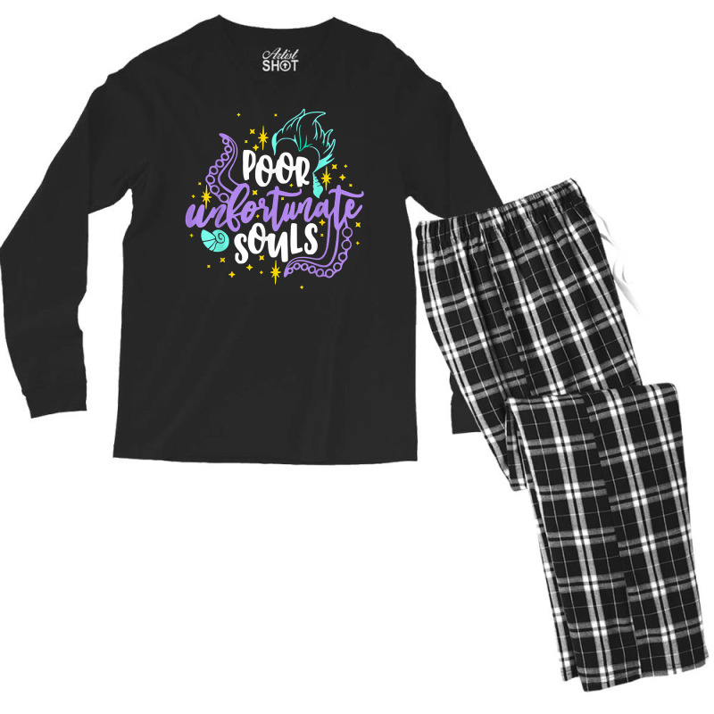 Retro Poor Unfortunate Soul T Shirt Men's Long Sleeve Pajama Set | Artistshot