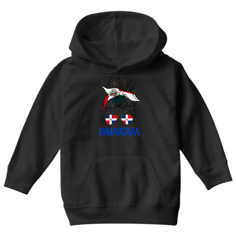 Dominicana For Girl Dominican Flag For Women Domin Youth Hoodie by aiiluurosy | Artistshot