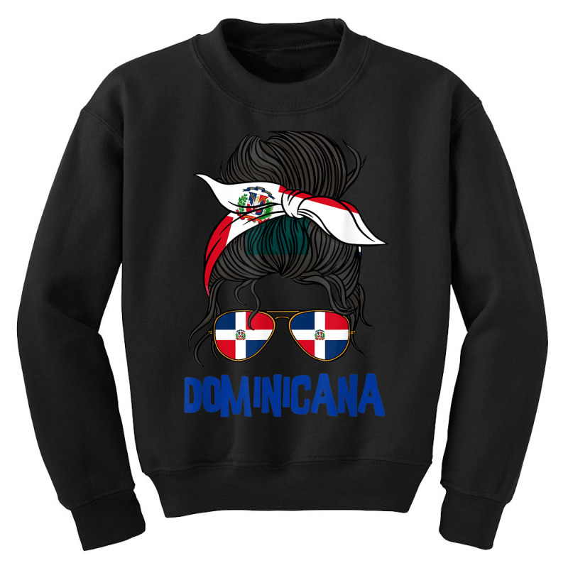 Dominicana For Girl Dominican Flag For Women Domin Youth Sweatshirt by aiiluurosy | Artistshot