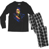 The Scream Full Color Men's Long Sleeve Pajama Set | Artistshot