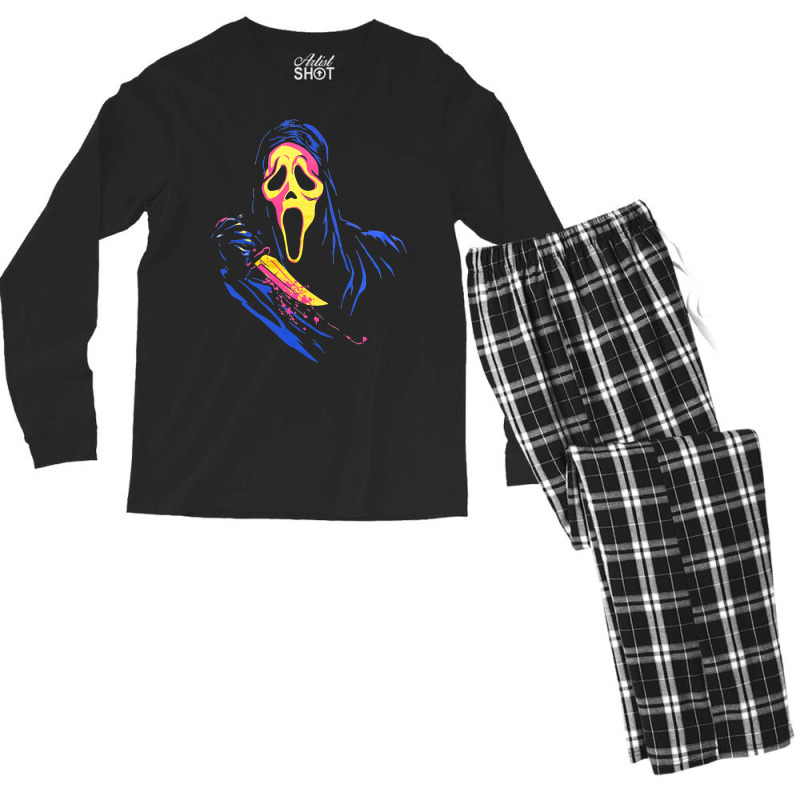 The Scream Full Color Men's Long Sleeve Pajama Set by mennnontohg | Artistshot