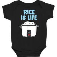 Rice Is Life Love Eating Rice Cooking Rice T Shirt Baby Bodysuit | Artistshot