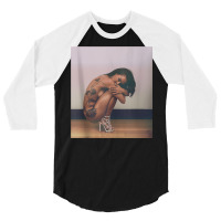 Pinup Girl T Shirt For Men   Sexy Tattoo Model Imp 3/4 Sleeve Shirt | Artistshot