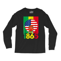 Juneteenth Afro American Flag 1865 Black Independe Long Sleeve Shirts | Artistshot