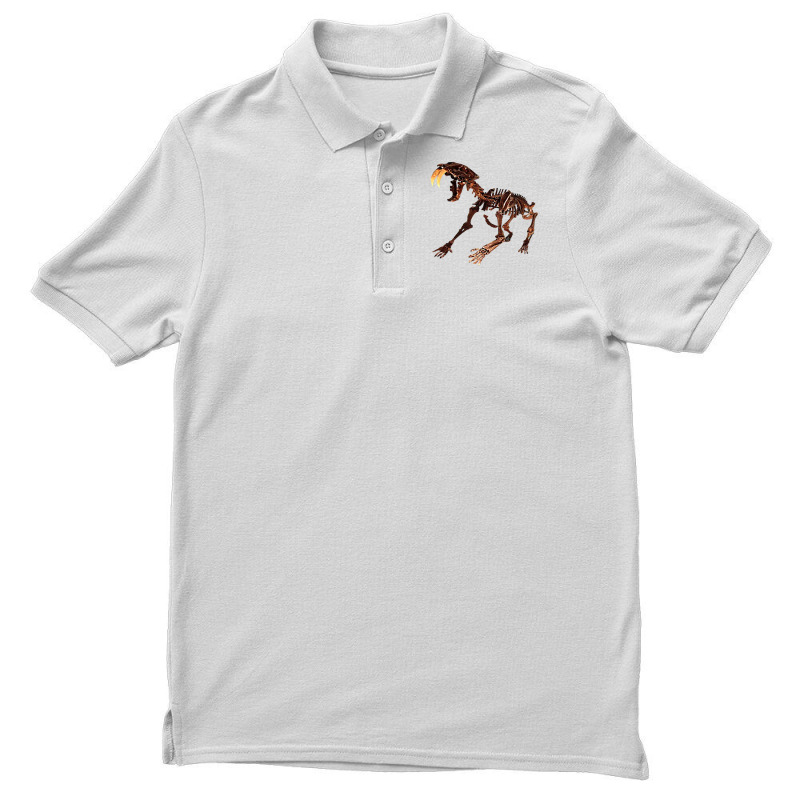 Smilodon. Saber Tooth Cat. Pleistocene   Pocket Em Men's Polo Shirt | Artistshot