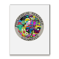 Psychedelic Mushroom Trip Gift   Psychedelic Resea Metal Print Vertical | Artistshot