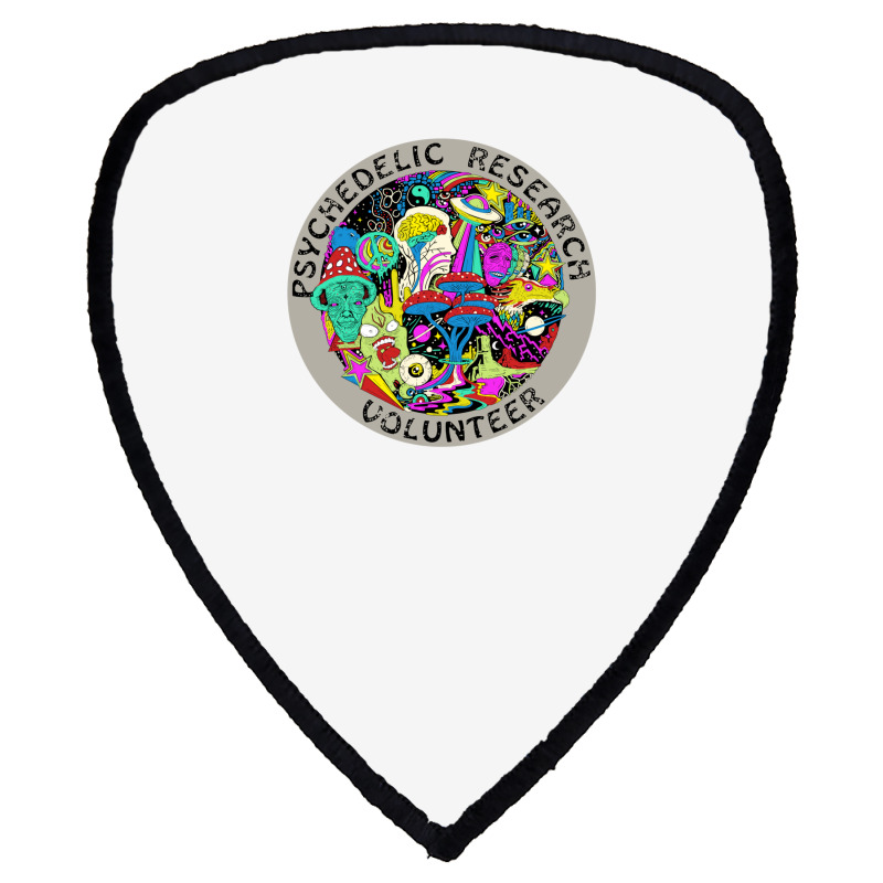 Psychedelic Mushroom Trip Gift   Psychedelic Resea Shield S Patch | Artistshot