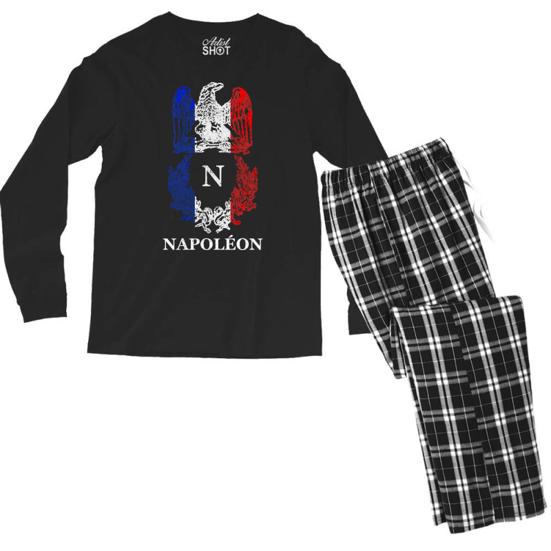 Napoleon Bonaparte Eagle Emblem Insignia French Fl Men's Long Sleeve Pajama Set by arzaba | Artistshot