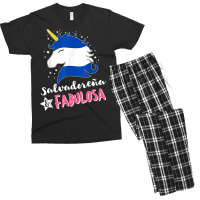 Salvadoran Flag El Salvador Unicornio T Shirt Men's T-shirt Pajama Set | Artistshot