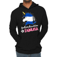 Salvadoran Flag El Salvador Unicornio T Shirt Lightweight Hoodie | Artistshot