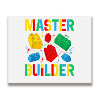 Master Builder Kids Building Blocks Brick Toy Mast Metal Print Horizontal | Artistshot