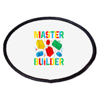 Master Builder Kids Building Blocks Brick Toy Mast Oval Patch | Artistshot