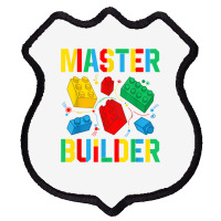 Master Builder Kids Building Blocks Brick Toy Mast Shield Patch | Artistshot