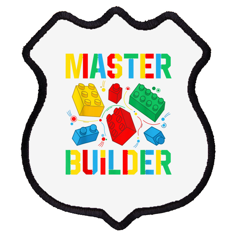 Master Builder Kids Building Blocks Brick Toy Mast Shield Patch | Artistshot