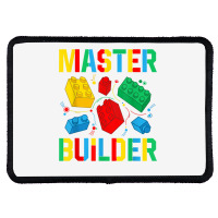 Master Builder Kids Building Blocks Brick Toy Mast Rectangle Patch | Artistshot