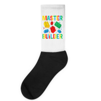 Master Builder Kids Building Blocks Brick Toy Mast Socks | Artistshot