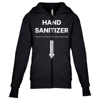 Mens Hand Sanitizer Funny Adult Humor Mens Xmas Ga Youth Zipper Hoodie | Artistshot