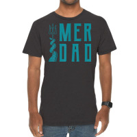 Mens Merdad Shirt Trident Mermaid Dad Tshirt Vintage T-shirt | Artistshot