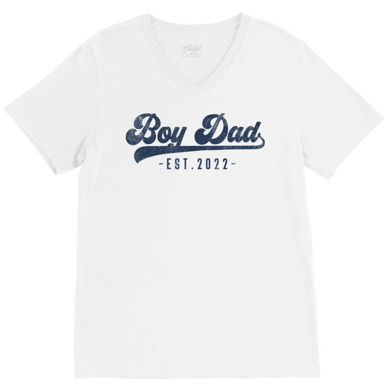 Mens Boy Dad Est 2022 Boy Dad To Be Gifts New Dadd V-neck Tee | Artistshot