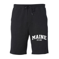 Maine Vintage State Athletic Style Sweatshirt Fleece Short | Artistshot